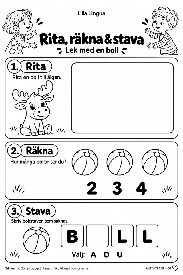 Draw, count & spell