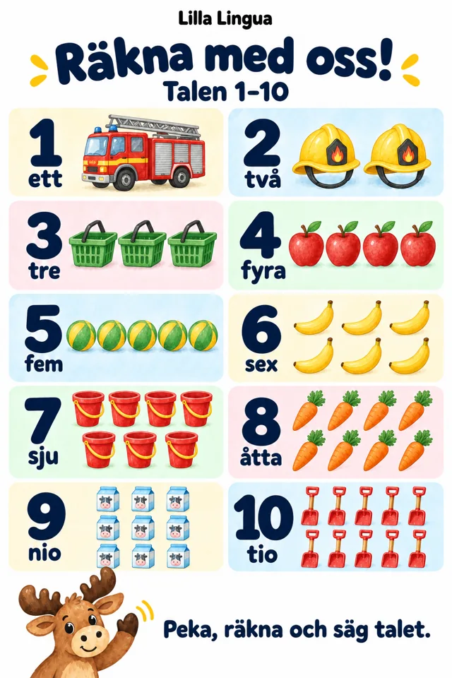 Count from 1 to 10